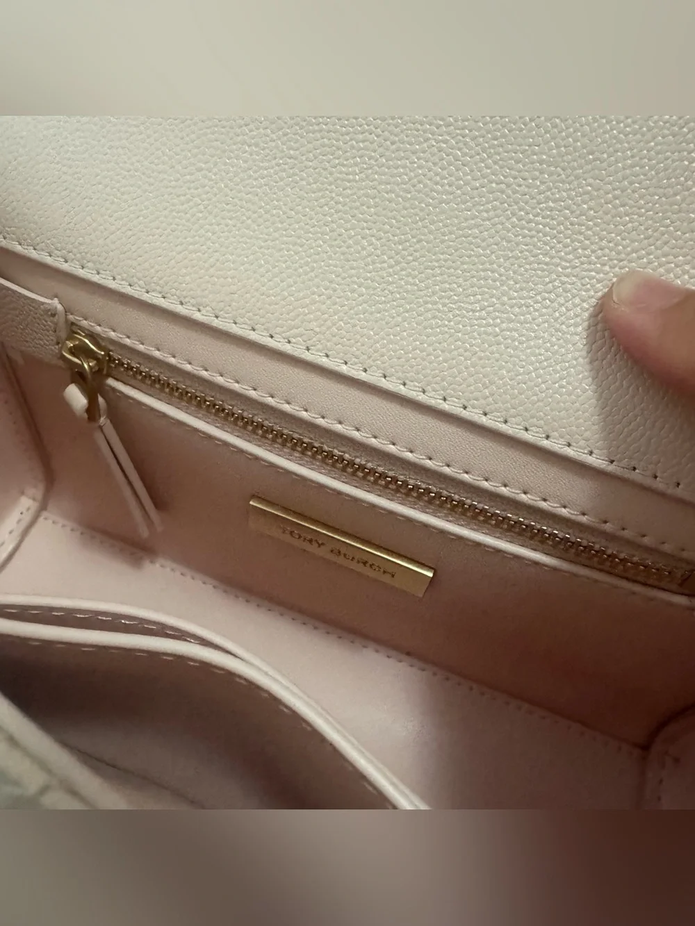 TORY BURCH Blush Fleming Soft Grain Small Convertible Shoulder Bag